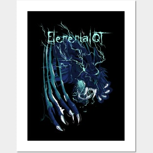 Elemental Wolf Posters and Art
